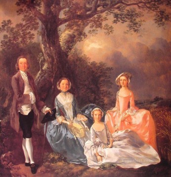  Grave Painting - The Gravenor Family Thomas Gainsborough